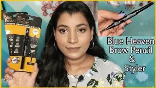 Blue Heaven Artisto Eyebrow Pencil & Styler | Affordable Eyebrow Pencil | Review & Demo