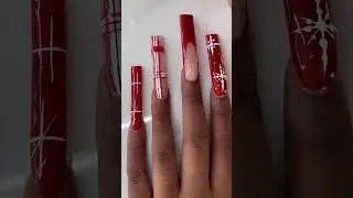 EASY Holiday Red Plaid Nails! &hearts;️