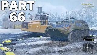 SnowRunner:Exploring Mountain River /Restoring Caterpillar745C - Part 66 [1440p 60FPS]
