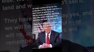 Trump Warns Denmark Accept Our Offer on Greenland or Face Consequences! #Greenland #Trump