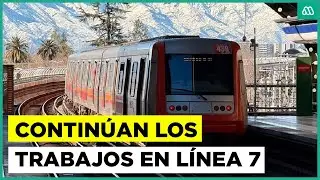 Continúan los trabajos en la línea 7 del metro