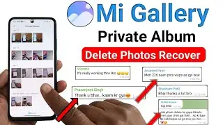 Private album delete photos wapas kaise laaye | Restore/recover mi gallery private album photo video