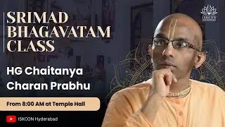 Srimad Bhagavatam Class | HG Chaitanya Charan Prabhu | 01-02-2026 | ISKCON Abids Hyderabad