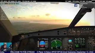 X Plane 12 Beta || Airwil Sceneries RPSP-RPMD || September 10, 2022