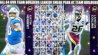 ALL 63 TEAM BUILDERS LEAKED! THE 84 OVR TEAM BUILDER PROMO LEAKED! SO MANY CARDS! | MADDEN 22