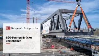 820-Tonnen-Brücke verschoben