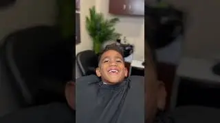 FRESH HAIRCUT FOR KID WITH MAN BUN AND SKIN FADE