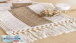 Boho Table Runner Macrame Table Runners For Home Decor Cream Review