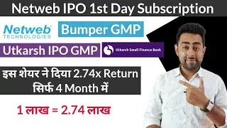 Netweb IPO 1st Day Subscription | Utkarsh IPO GMP | Olectra Greentech Share News | Jayesh Khatri