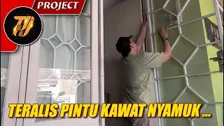Cara ganti dan pasang kawat nyamuk teralis pintu baja ringan