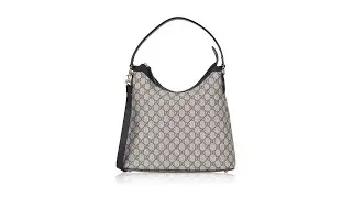 Gucci GG Supreme Linea A Hobo Navy