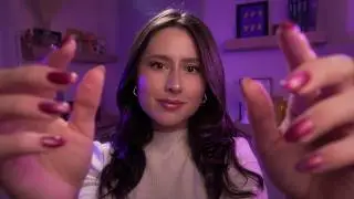 ASMR Moonlight Hand Movements for Sleep 🌙 Slow Face Scratching, Spirals, Visuals & Relaxation