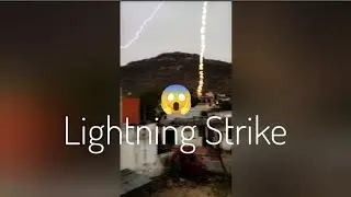 The lightning strike caught on my camera 😱😱. I got so scared. Video with original sound.