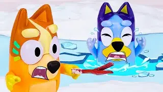 Bluey&rsquo;s Winter Safety Guide! ❄️🐧 Penguin Shuffle & Frozen Ponds | Funny Pretend Play