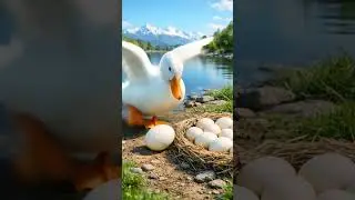 Cute and Emotional: Duck Takes Care of a Chicken Egg!