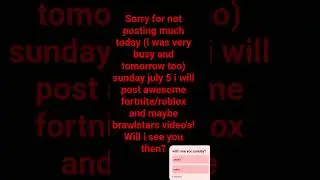 Im sorry... #sorry #sorryfornotposting #sundayjuly5 #verybusy #subscribe