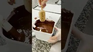 making chocolate ice cream bars - day 63 of french pastry school
