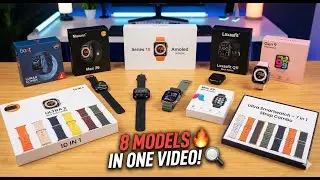 Big Smartwatch Unboxing 🔥 8 Models in One Video  Worth Buying