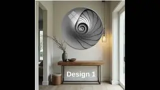 Stunning Tempered Glass Wall Art from a Small Family Business #homedecor #temperedglassart #spiral