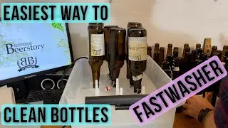 How to clean bottles the easiest way with FastWasher - bottle washer