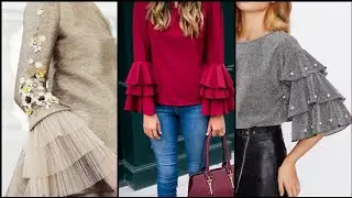 Eid Special Latest Designer Ruffle Sleeves Design (2019) - Ruffle Sleeves Designs