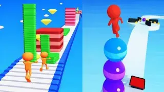 Stack Rider vs Stack Stairs Max Levels Unlocked Gameplay (1) 😄 |😍| 