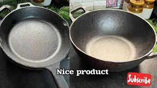 Dura cast Iron Kadhai  with skillet cookware, the latest lifetime warranty ￼