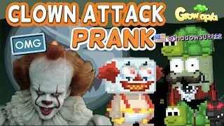 CLOWN ATTACK PRANK in Growtopia!! *Pennywise*