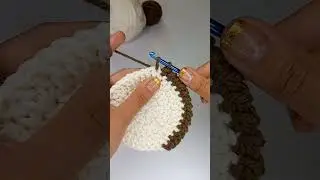 How to crochet a beautiful round border (easy circle border)