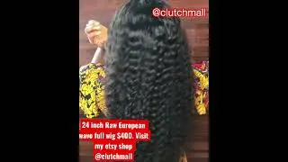 Raw European wave wig. #hair #wigs #rawhair #africanwomen #african #etsy