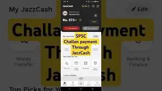 How to Pay e Challan through Jazz cash | How to pay e challan payment by jazz cash | SPSC Challan