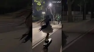 Amazing girl on the longboard ❤️ Chang Ban Tingmei