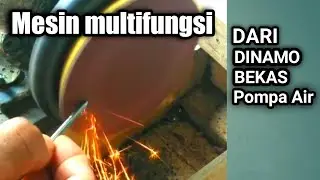 Cara membuat mesin amplas bulat dari dinamo bekas pompa air