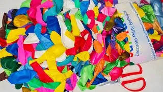 Satisfying Unboxing & Blowing Colorful Balloons | ASMR Pops & Sounds