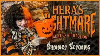 VLOG: Summer Screams at Hera's Nightmare | HALFWAY TO HALLOWEEN in Westminster, MD! #herasnightmare
