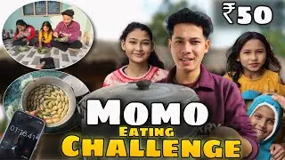 Momo Eating Challenge 😅! ₹50 Me 100 Momos Making 