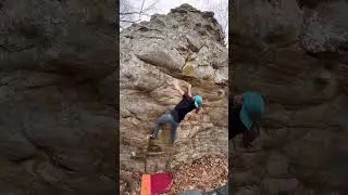 Lab Rats V6 Rocktown #boulder #climbing #bouldering #rockclimb #climb