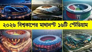 ২০২৬ বিশ্বকাপের মাথা নস্ট ১৬টি স্টেডিয়াম || Top 16 Football Stadium 2026 World Cup