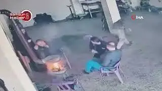 Sobaya d&ouml;k&uuml;len mazot bomba gibi patladı, &ccedil;ırak yaralandı