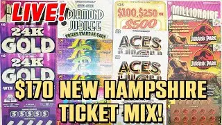 🔴 LIVE $170 New Hampshire Scratch-Off Mix &mdash; Will Tonight Be the Night? 🍀 + GIVEAWAYS 😎