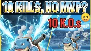 This time 10 kills but no MVP in quick battle. #pokemonunite #blastoise 