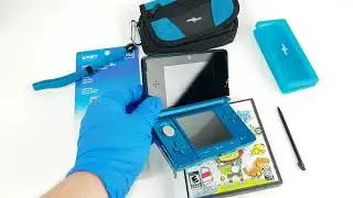 Nintendo 3DS Aqua Blue Console Bundle with Scribblenauts Game & Carry Case EBAY STORE LISTING
