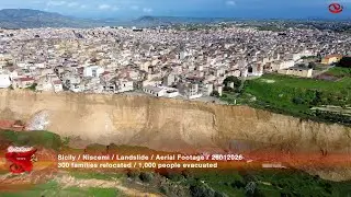 Sicily : Niscemi : Aerial Footage : 26012026