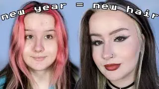 NEW YEARS HAIR TRANSFORMATION (bleaching the underlayer of my hair)