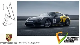 Porsche GT4 Clubsport at the Buddh International Circuit