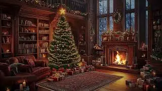 A Simple Indoor Evening to Slow Down 2025 | Soft Music with Fireplace Ambience