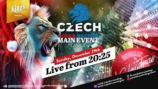🏆 Day 2 of &euro;150 🇨🇿 Czech Poker Masters Christmas Edition NLH Main Event live from King's Resort 👑