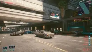 Cyberpunk 2077 - Cars falling from the sky glitch