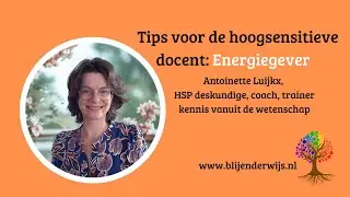 Tips voor de hoogsensitieve docent: Energiegevers