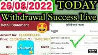 In-Lamy app ✅ Today Withdrawal success Live PROOF|| wishop app का बाप। InLamy app se paisa kamaye
